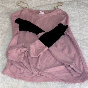 Long sleeve crop top